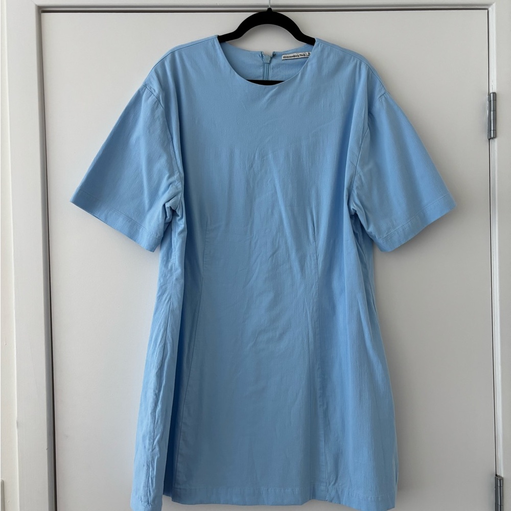 Abercrombie & Fitch Blue Mini Shirt Dress